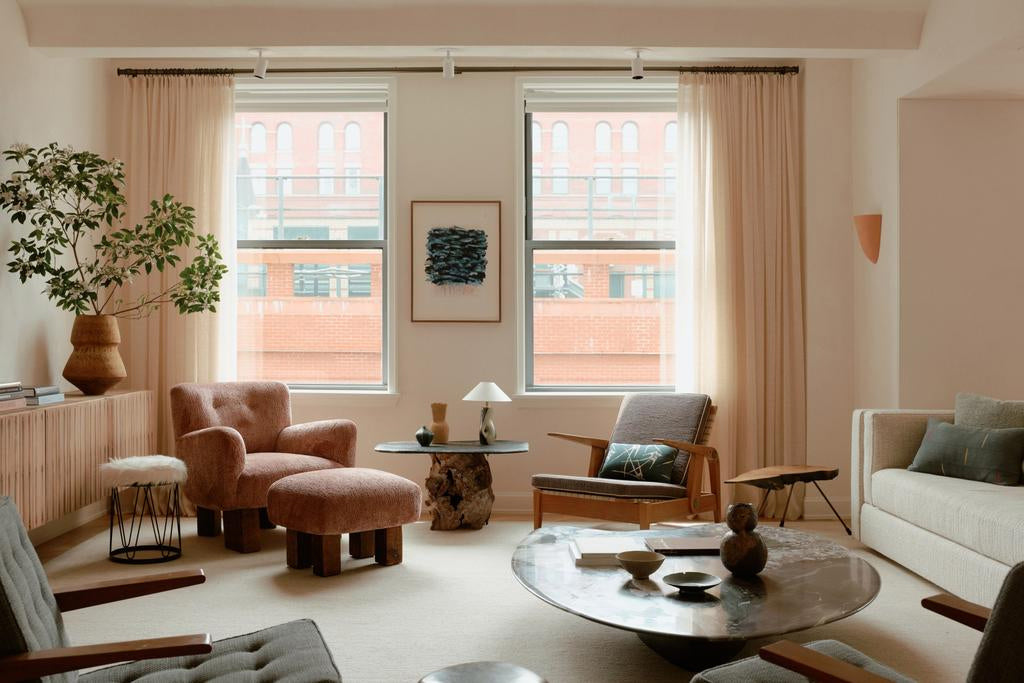 View of This Contemporary Apartment Design Seamlessly Blends Simplicity ...