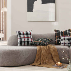 Mira Woven Plaid Pillow Cover