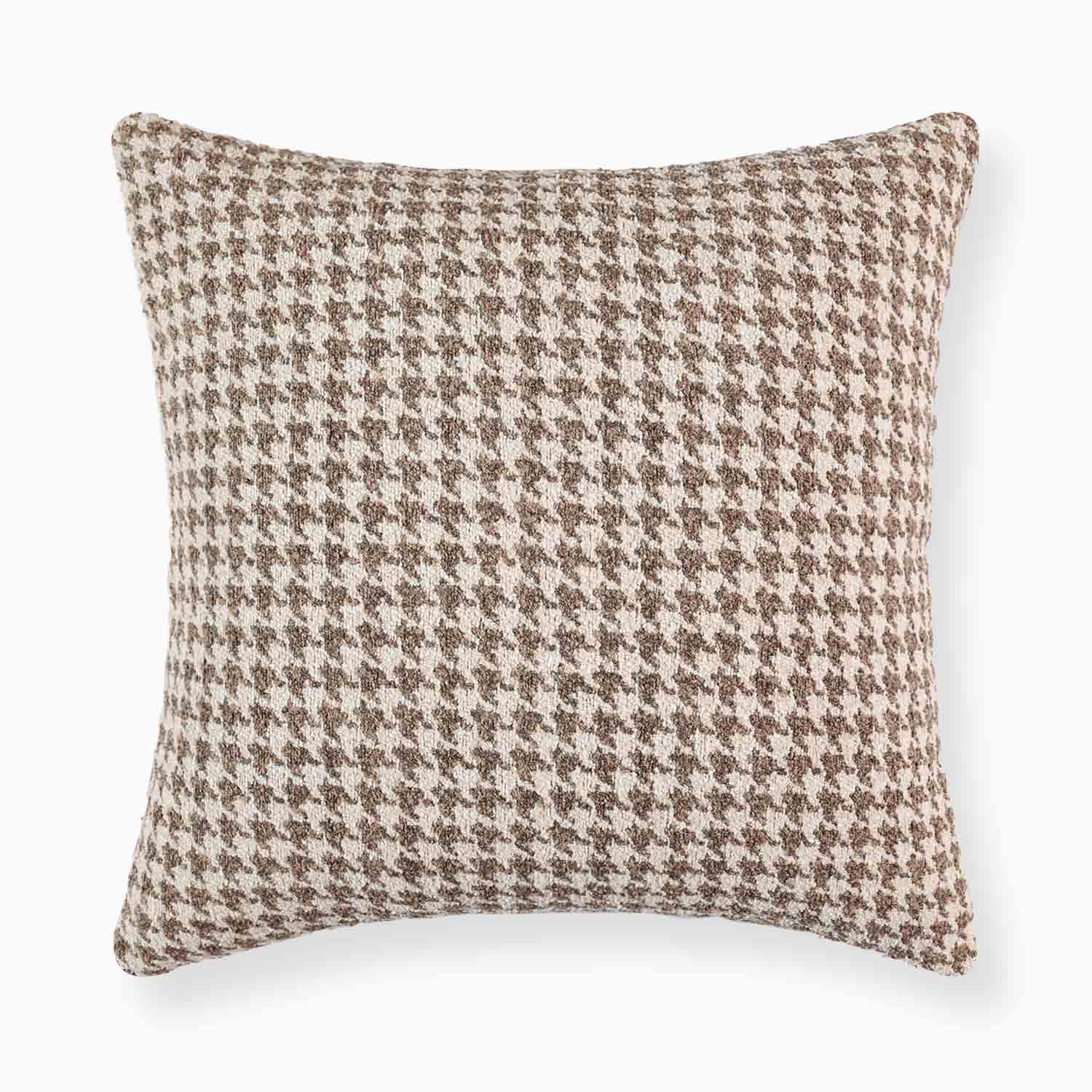 Parma Houndstooth Boucle Pillow Cover-