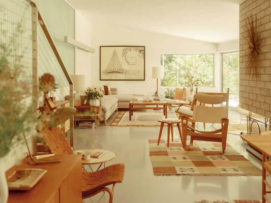 Mid-Century Modern Oasis: Lily Collins and Charlie McDowell's LA Love Nest