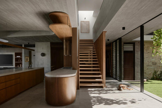 Morgan Residence Blends Concrete Grandeur with Organic Warmth in Brisbane