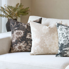 Latina Single-Sided Printed Pillow Cover – Timeless Floral Decorative Cushion Cover for Elegant Home Decor