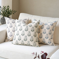 Annecy Single-Sided Printed Pillow Cover – Elegant Floral Decorative Cushion Cover for Sofa, Bed & Home Decor