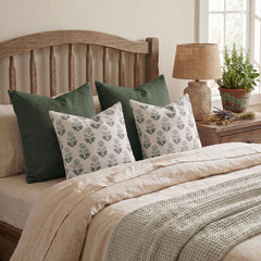 Annecy Single-Sided Printed Pillow Cover – Elegant Floral Decorative Cushion Cover for Sofa, Bed & Home Decor