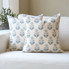 Annecy Single-Sided Printed Pillow Cover – Elegant Floral Decorative Cushion Cover for Sofa, Bed & Home Decor