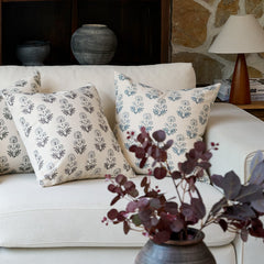 Annecy Single-Sided Printed Pillow Cover – Elegant Floral Decorative Cushion Cover for Sofa, Bed & Home Decor