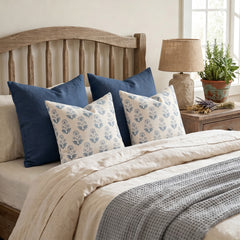 Annecy Single-Sided Printed Pillow Cover – Elegant Floral Decorative Cushion Cover for Sofa, Bed & Home Decor