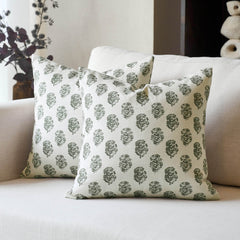 Cortina Ditsy Floral Dual-Print Reversible Cozy Farmhouse Touch Pillow Cover