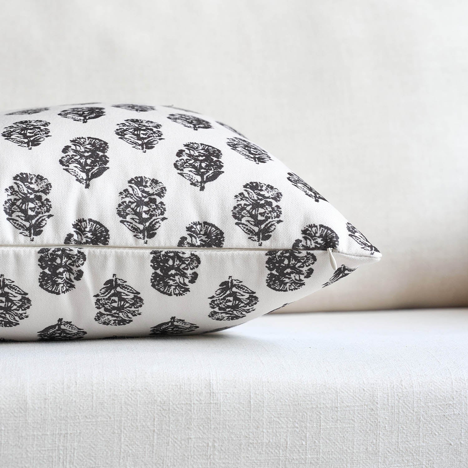 Cortina Ditsy Floral Dual-Print Reversible Cozy Farmhouse Touch Pillow Cover-