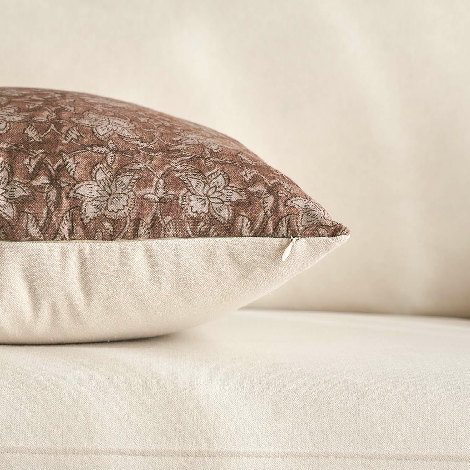 Pienza Floral Decorative Reversible Farmhouse Chic Pillow Cover-