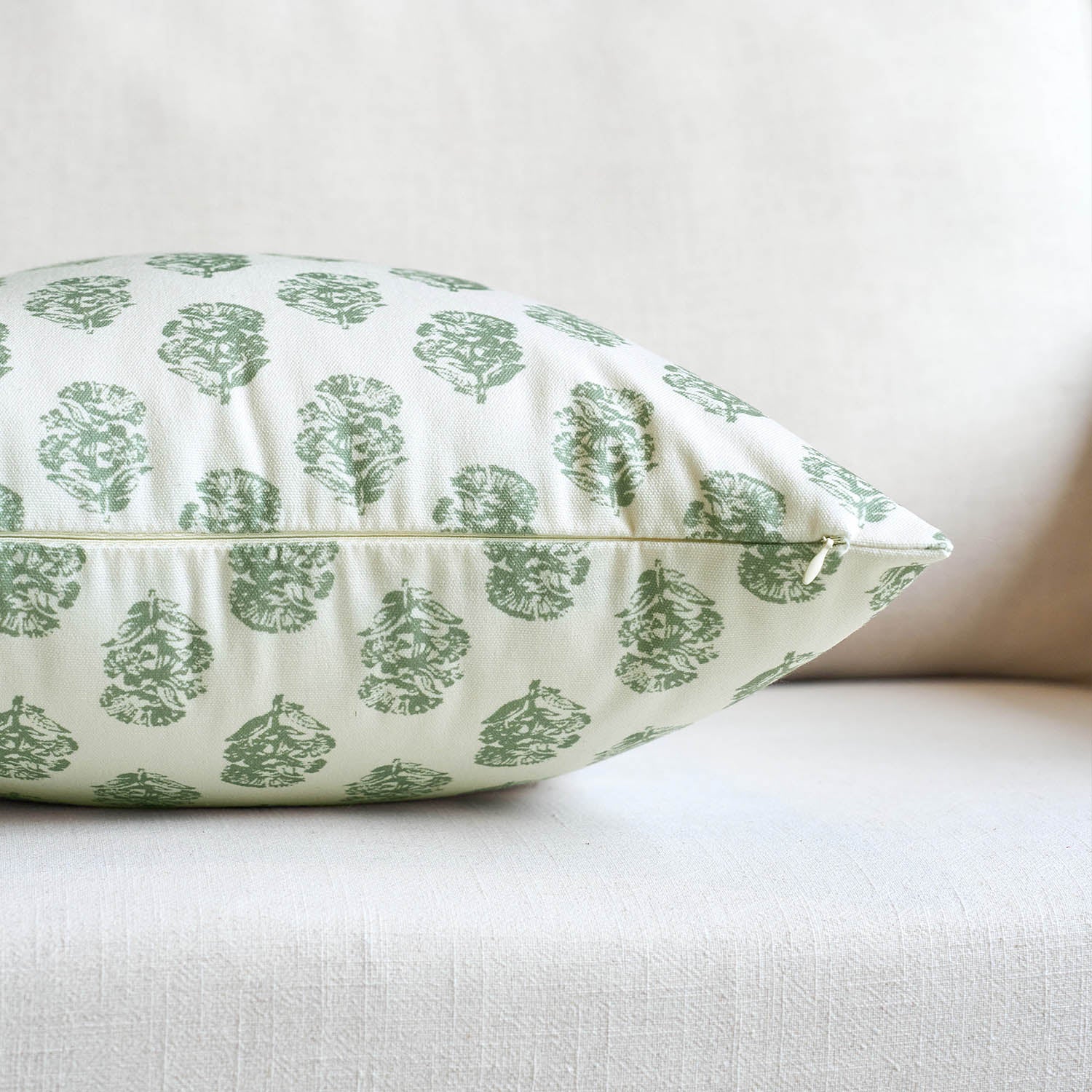 Cortina Ditsy Floral Dual-Print Reversible Cozy Farmhouse Touch Pillow Cover-