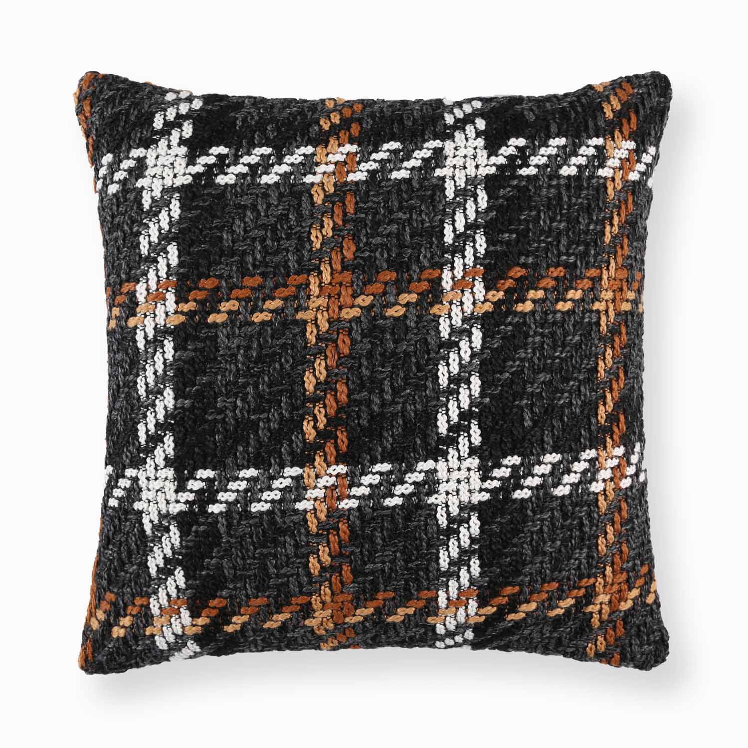 Mira Woven Plaid Pillow Cover-
