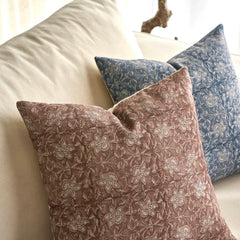 Pienza Floral Decorative Reversible Farmhouse Chic Pillow Cover