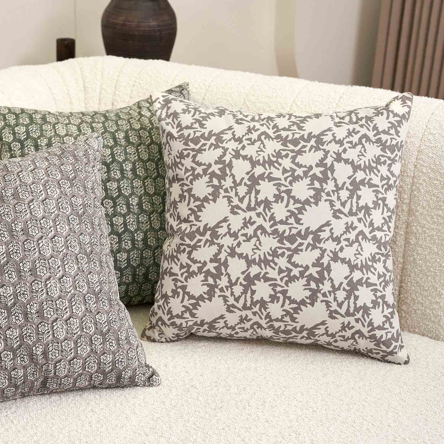 Modena Delicate Floral Print Pillow Cover-