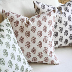 Cortina Ditsy Floral Dual-Print Reversible Cozy Farmhouse Touch Pillow Cover