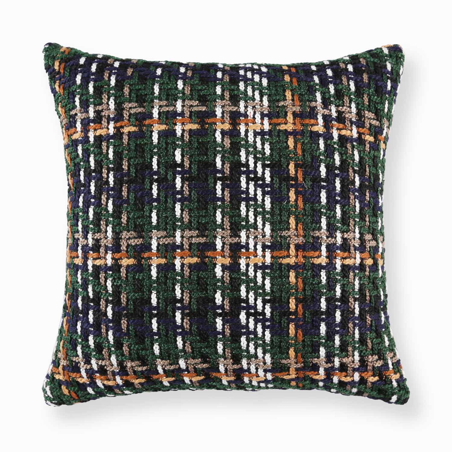 Mira Woven Plaid Pillow Cover-