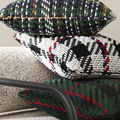 Mira Woven Plaid Pillow Cover