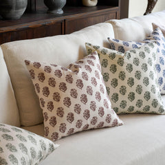 Cortina Ditsy Floral Dual-Print Reversible Cozy Farmhouse Touch Pillow Cover