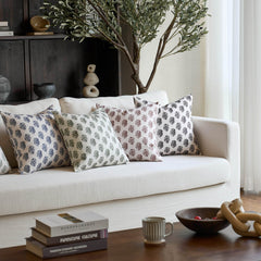 Cortina Ditsy Floral Dual-Print Reversible Cozy Farmhouse Touch Pillow Cover