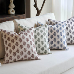 Cortina Ditsy Floral Dual-Print Reversible Cozy Farmhouse Touch Pillow Cover