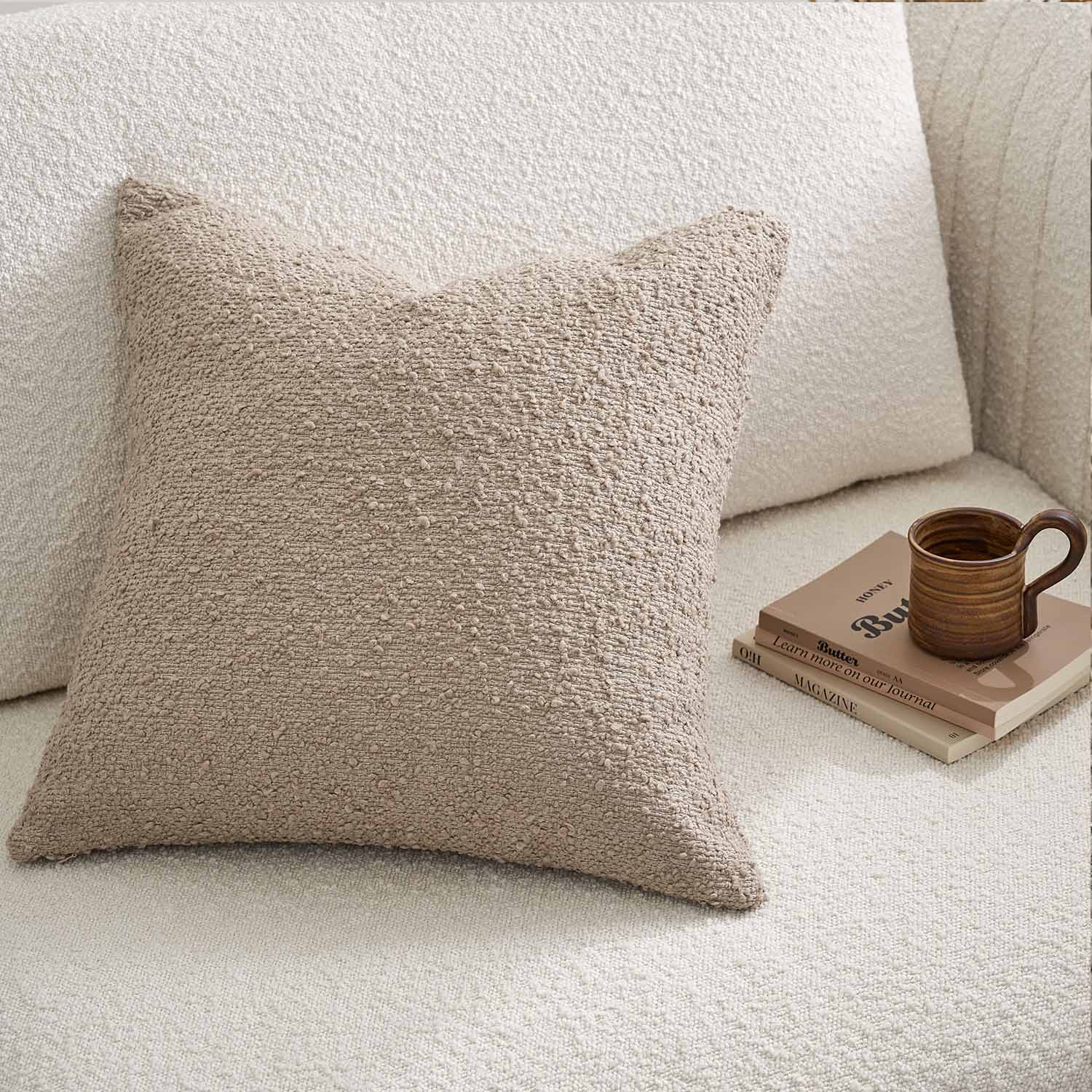 Castello Textured Boucle Pillow Cover-