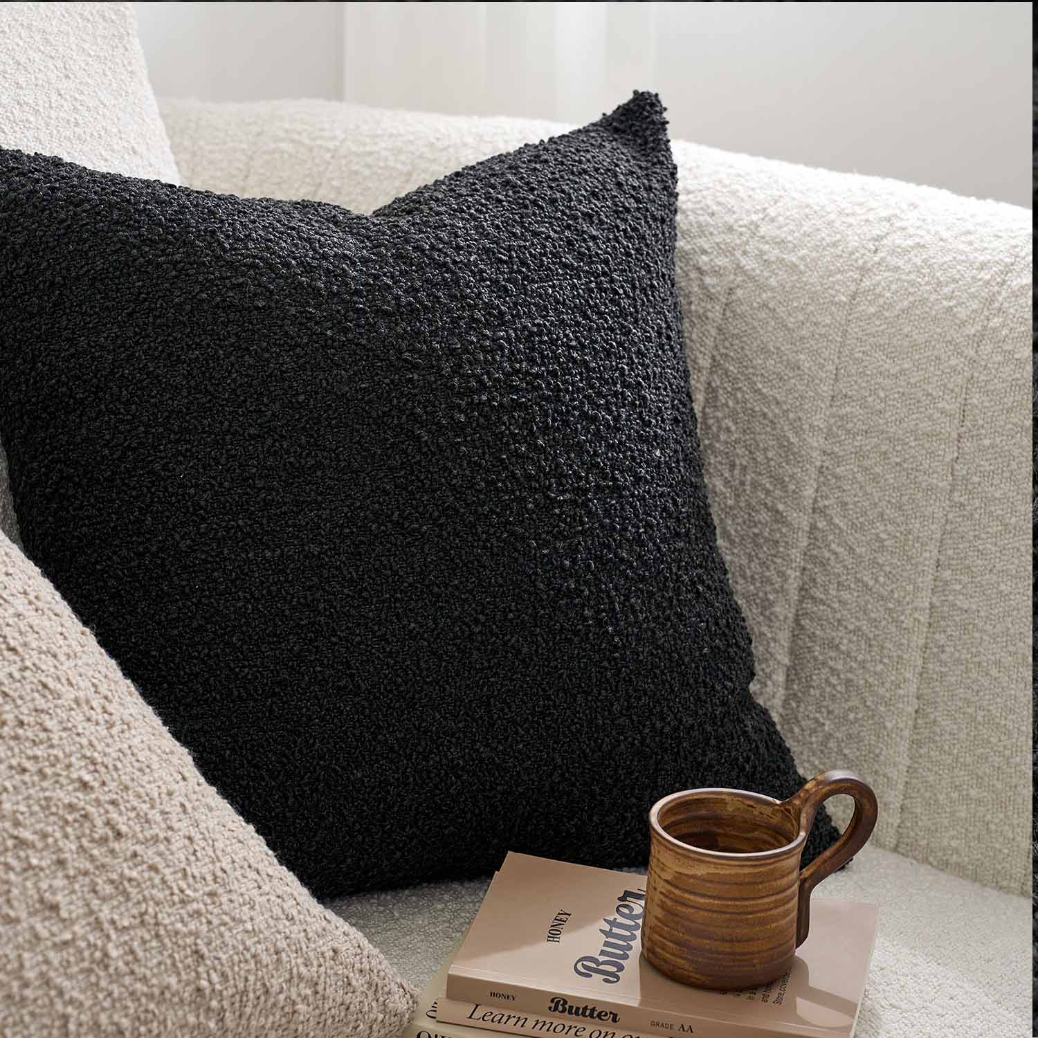 Castello Textured Boucle Pillow Cover-