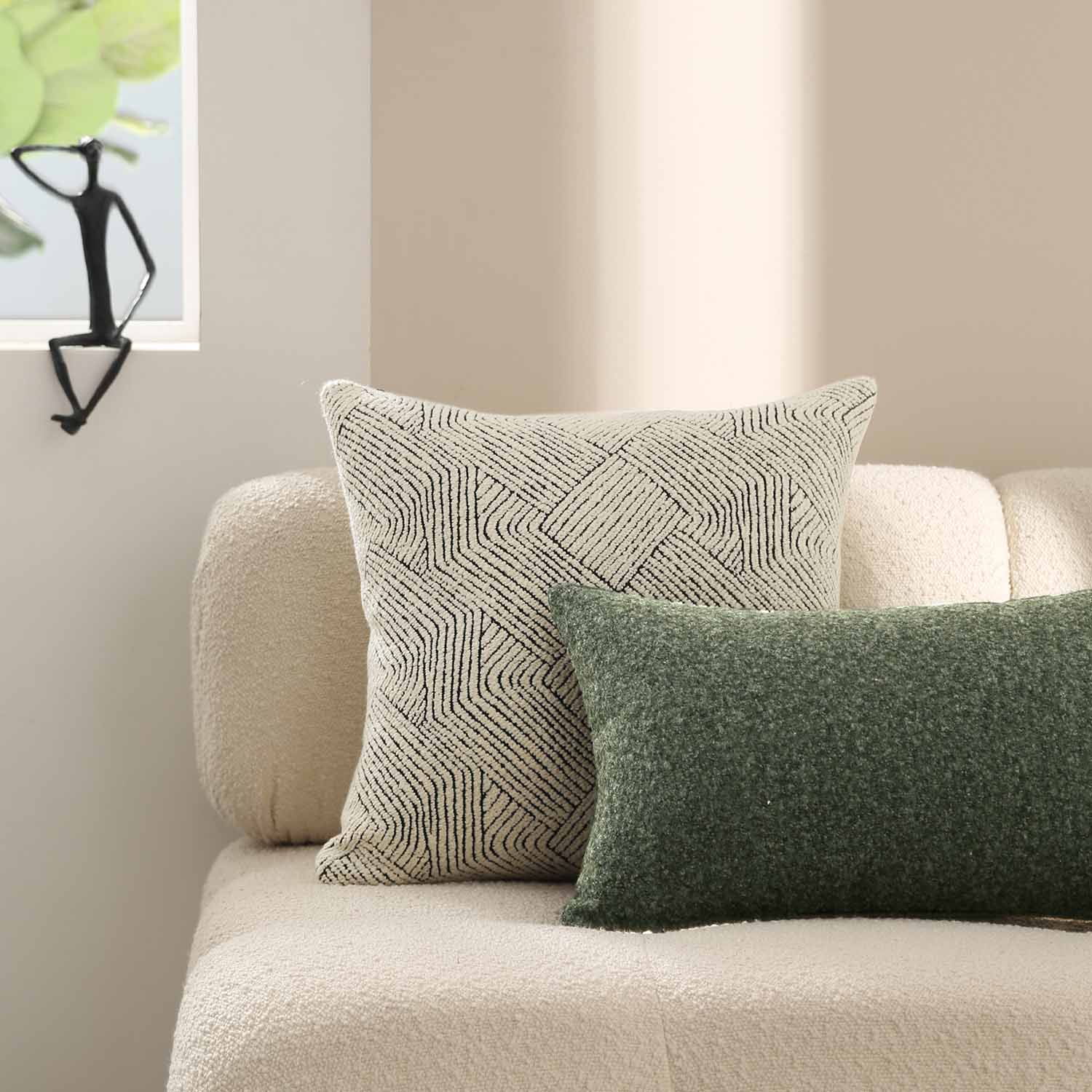 Catania Plain Wool Decorative Pillow-