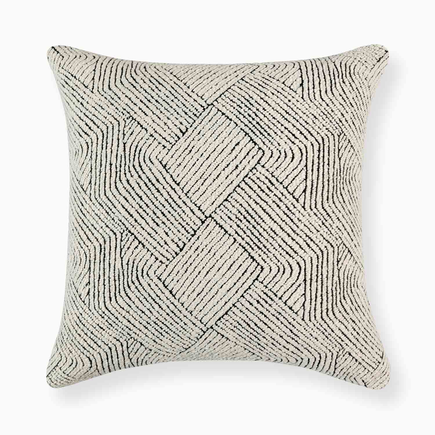 Erice Patterned Wool Pillow Cover-