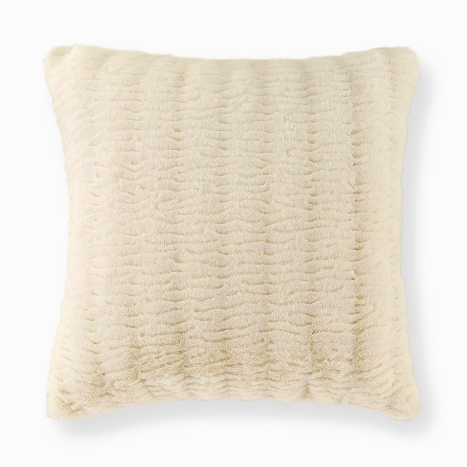 Forli Woven Rabbit Fur Pillow Cover-