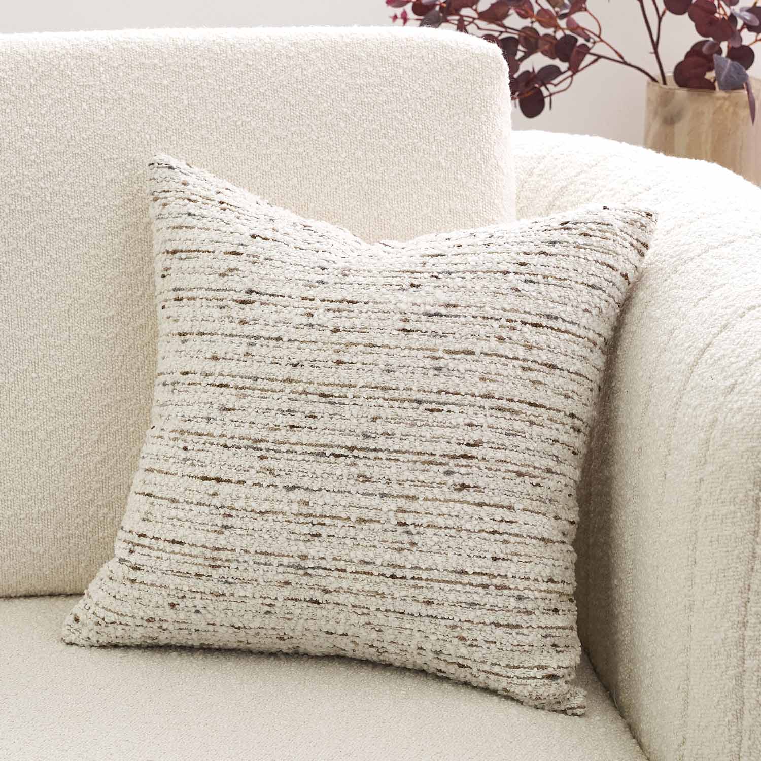 Palermo Color Stripe Boucle Pillow Cover-