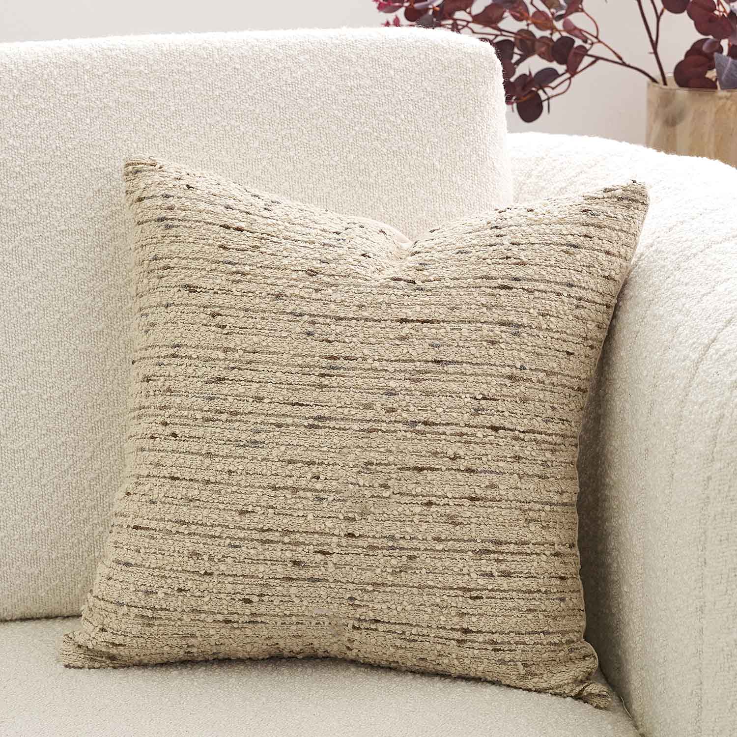 Palermo Color Stripe Boucle Pillow Cover-