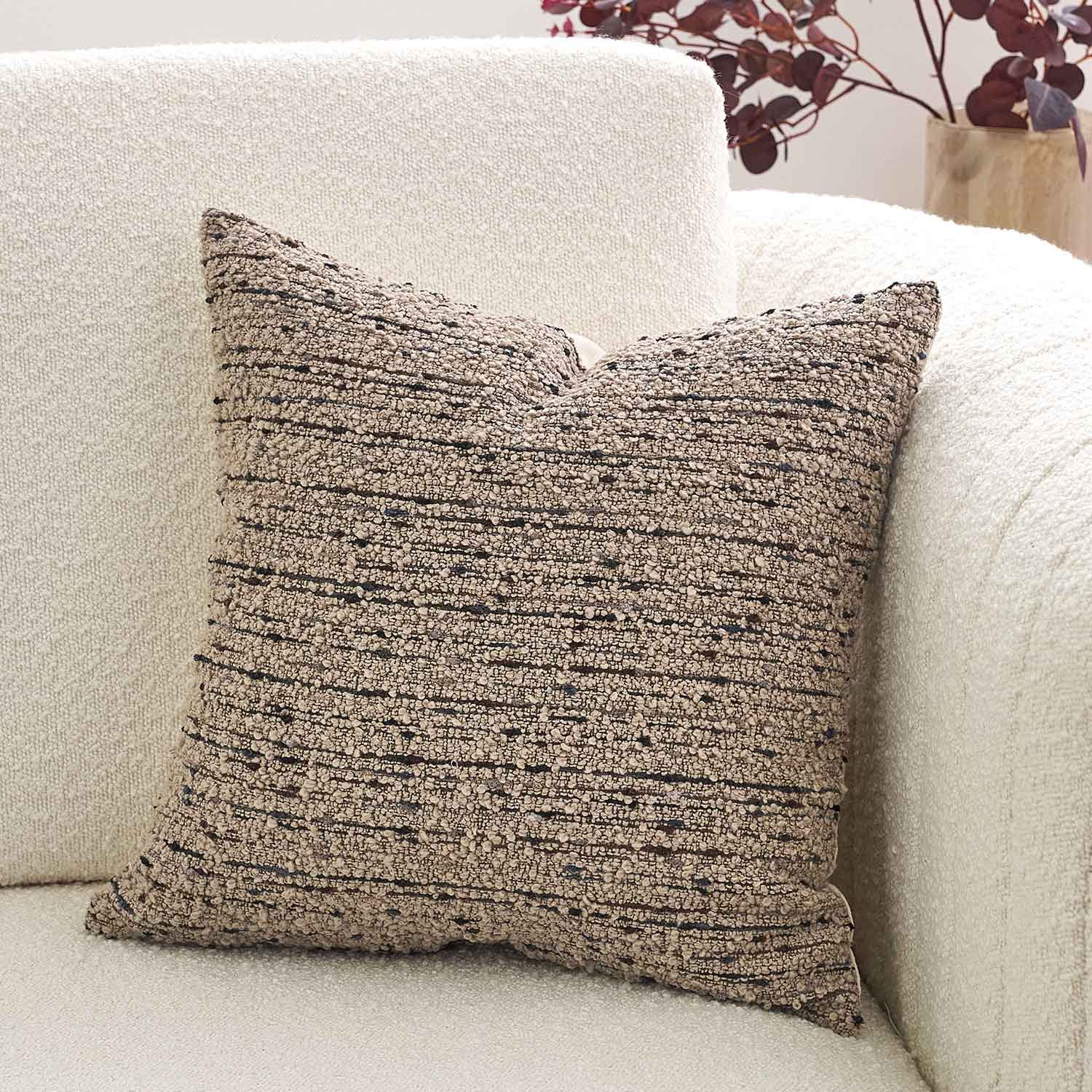 Palermo Color Stripe Boucle Pillow Cover-