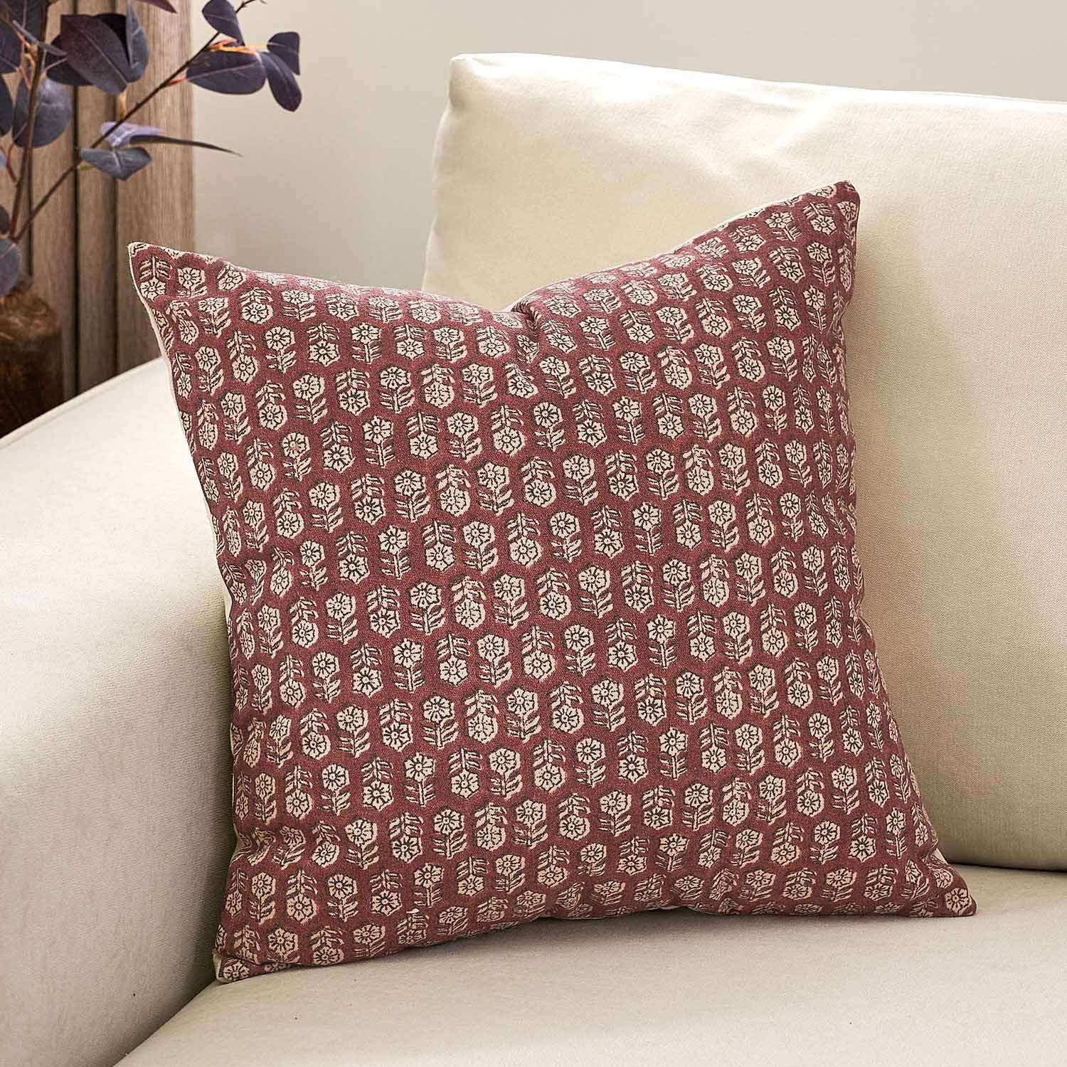 Rapallo  Floral Print  Pillow Cover-