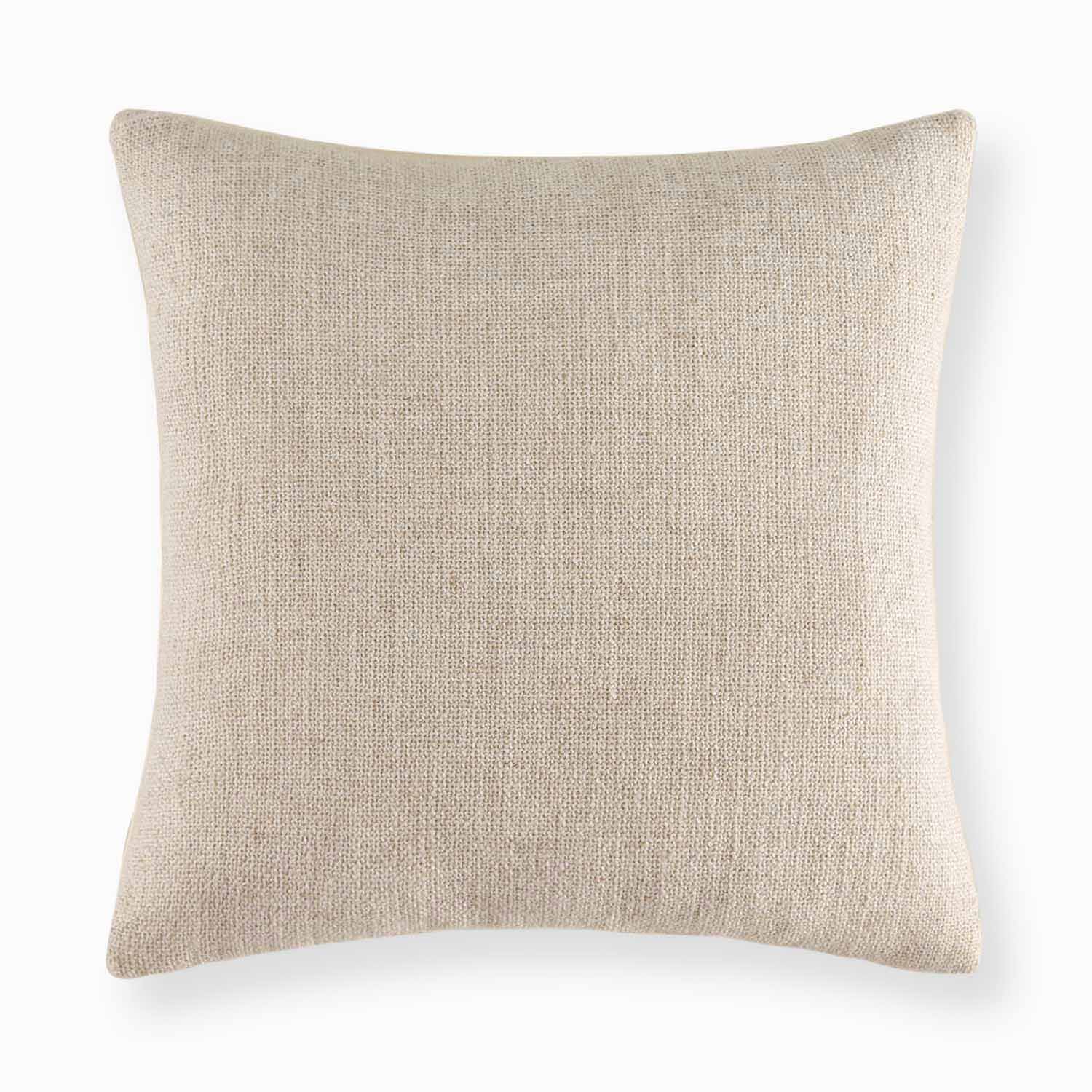 Savona Textured Linen Pillow Cover-linen throw pillow cover