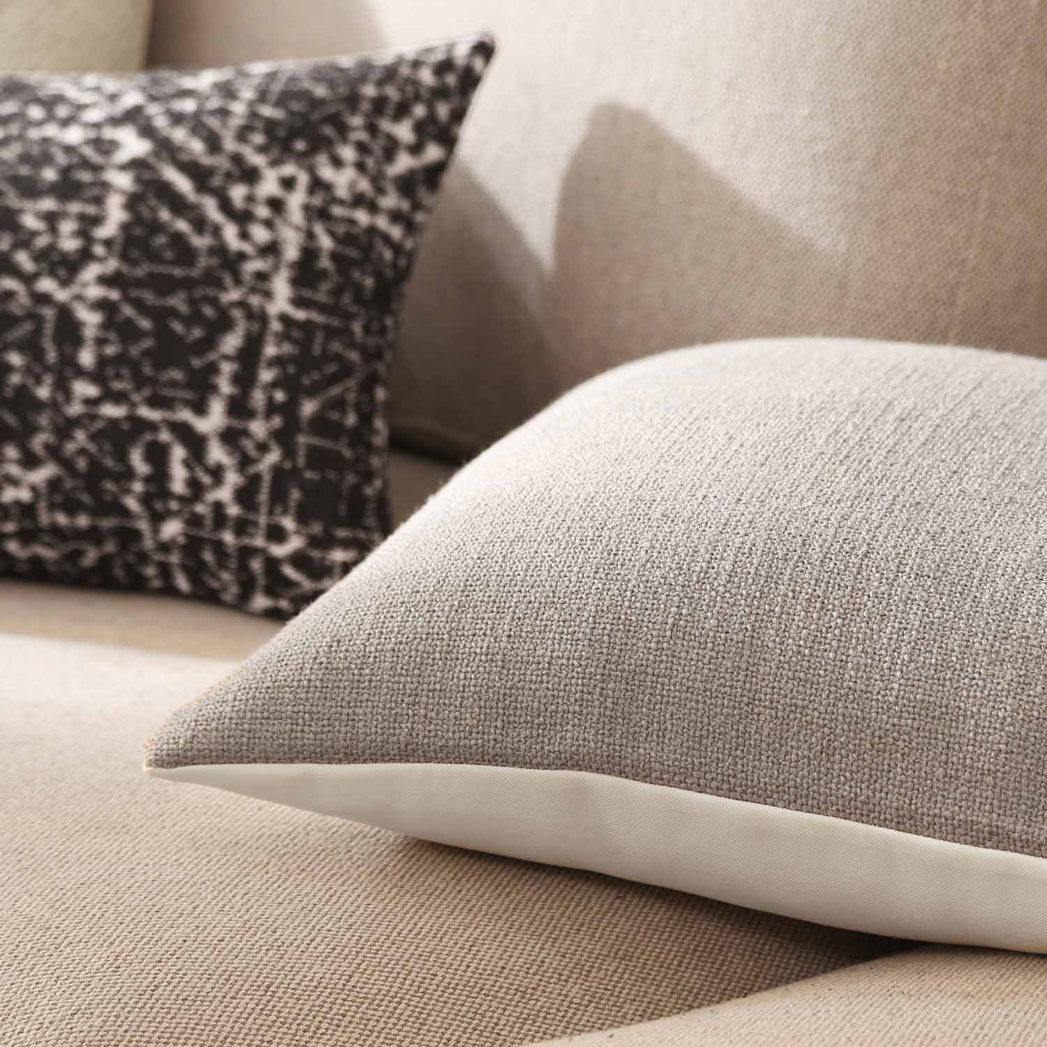 Savona Textured Linen Pillow Cover-20 inch linen pillow cover