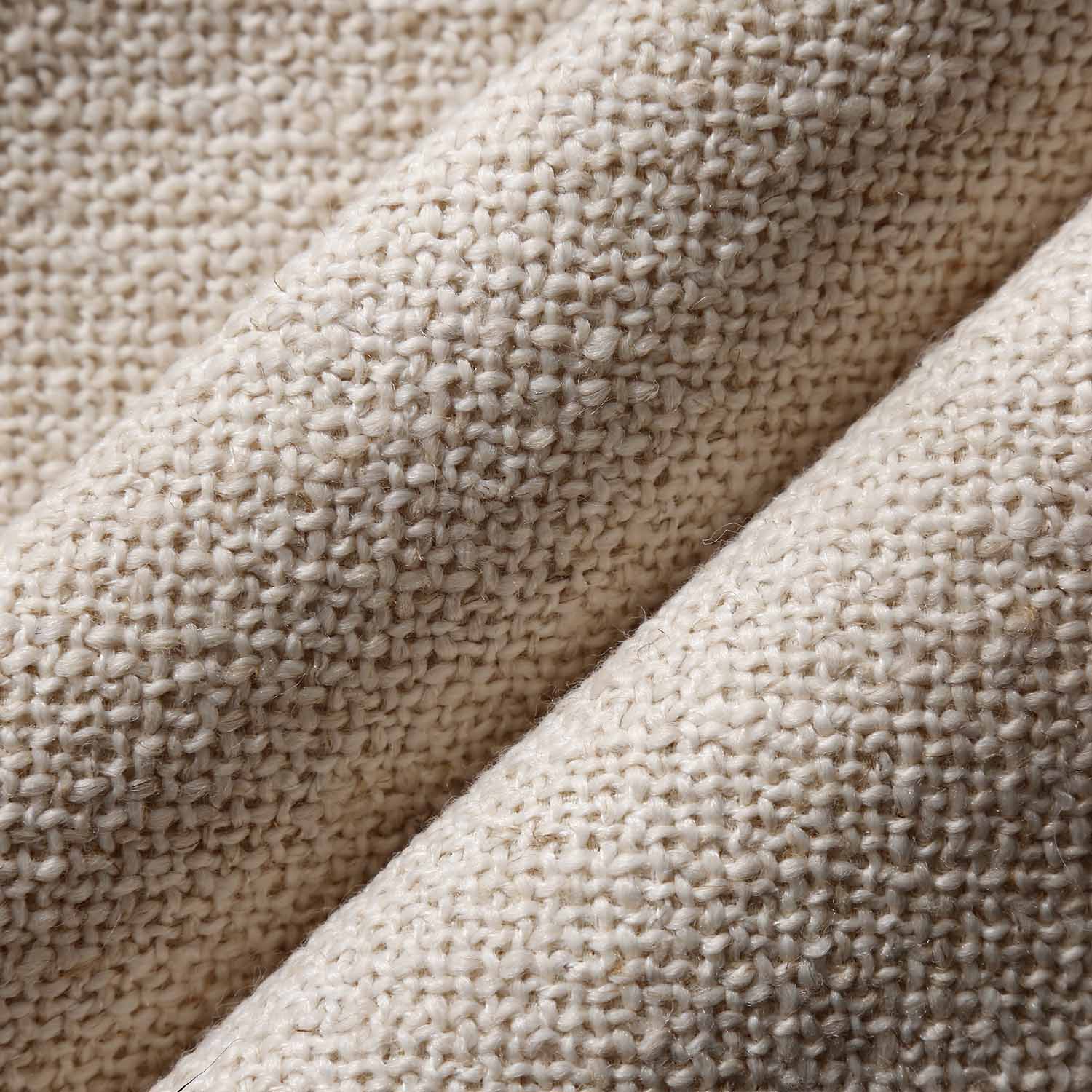 Savona Textured Linen Pillow Cover-White Linen pillow cover