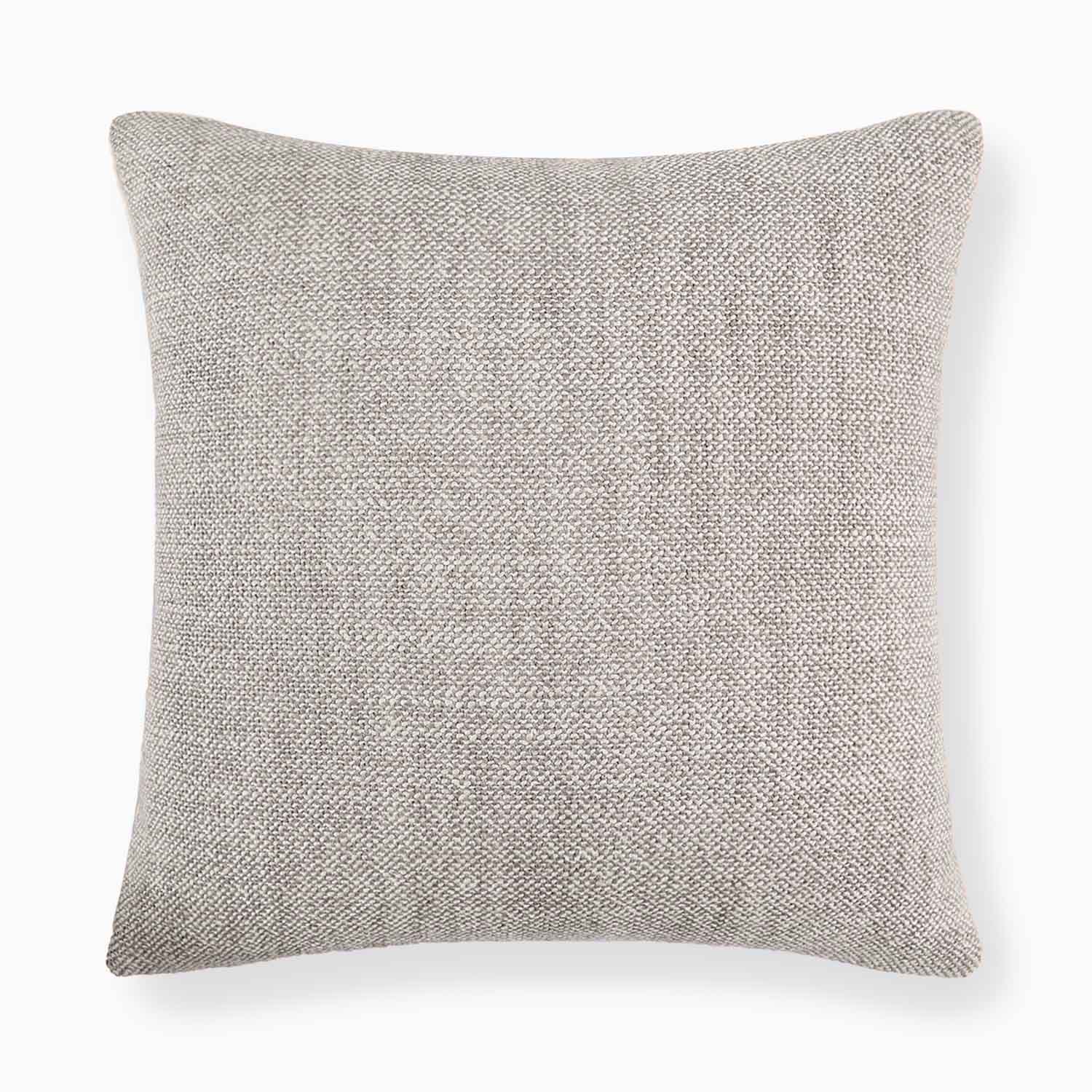 Savona Textured Linen Pillow Cover-Grey Linen pillow cover